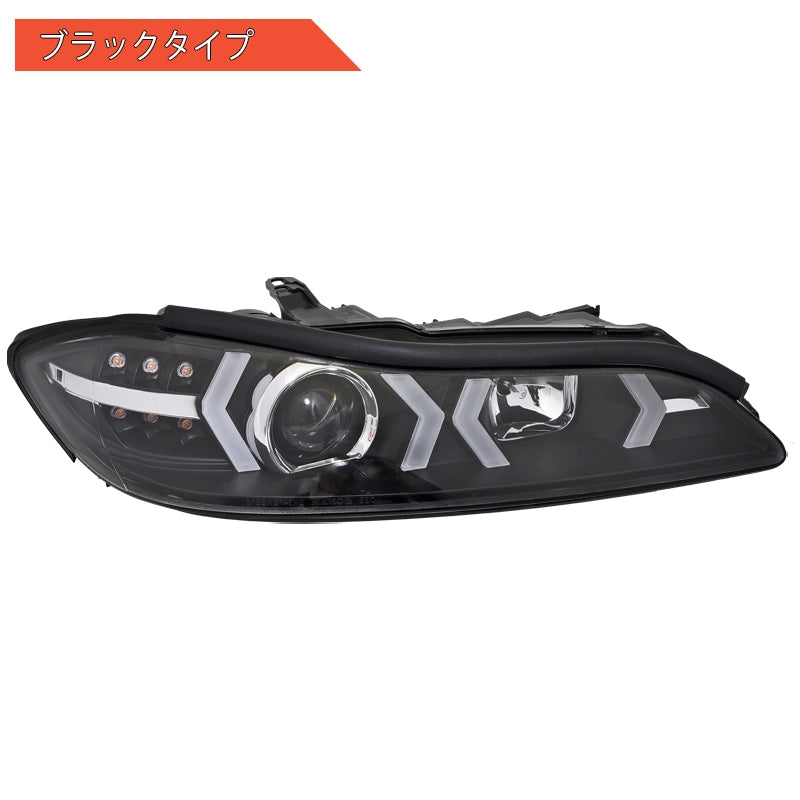 78ワークス S15 シルビア ファイバーLEDヘッドライトユニットV4(ブラック)