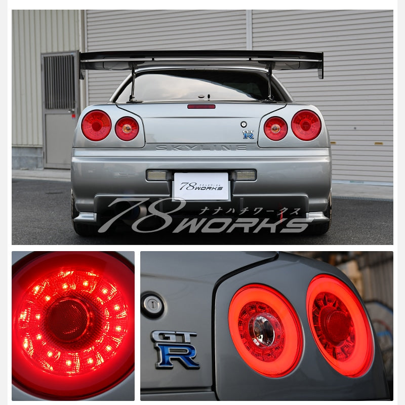 78ワークス R34 スカイライン 2ドア LEDテールライトユニット V2