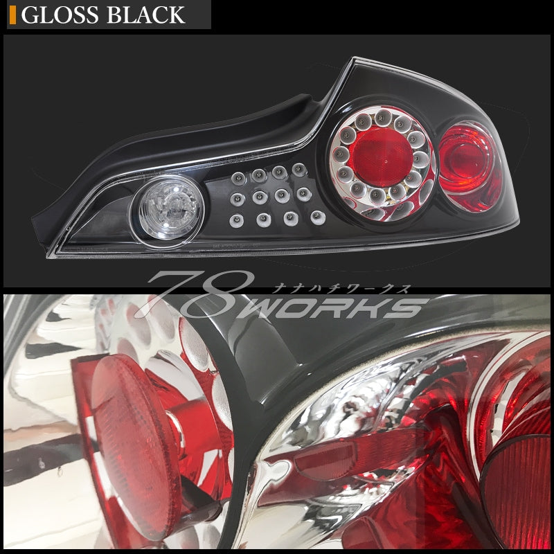 78WORKS G35/V35 Skyline LED Tail Light Unit - Gloss Black (2 Door Models)