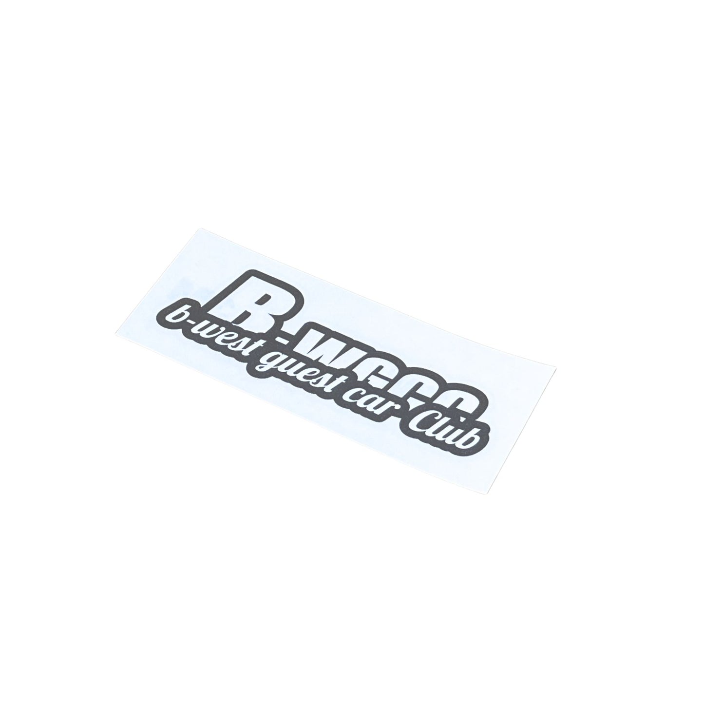 "B-WGCC" B-West Guest Car Club Sticker