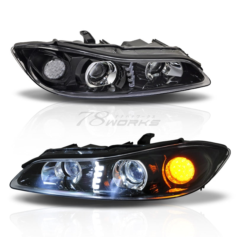 78ワークス S15 シルビア LEDヘッドライトユニット V2 (ブラック)