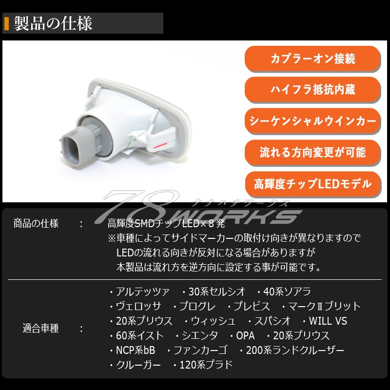 78ワークス IS200 サイドマーカー