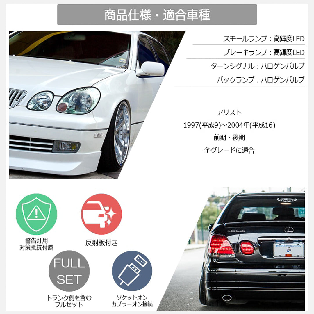 GS300/ARISTO LED Tail Light Unit V2 (Smoke)