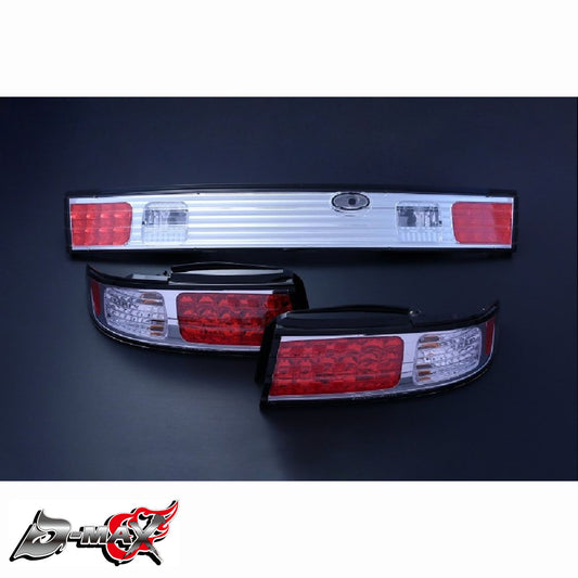 S14 LED Tail Light Set - Chrome