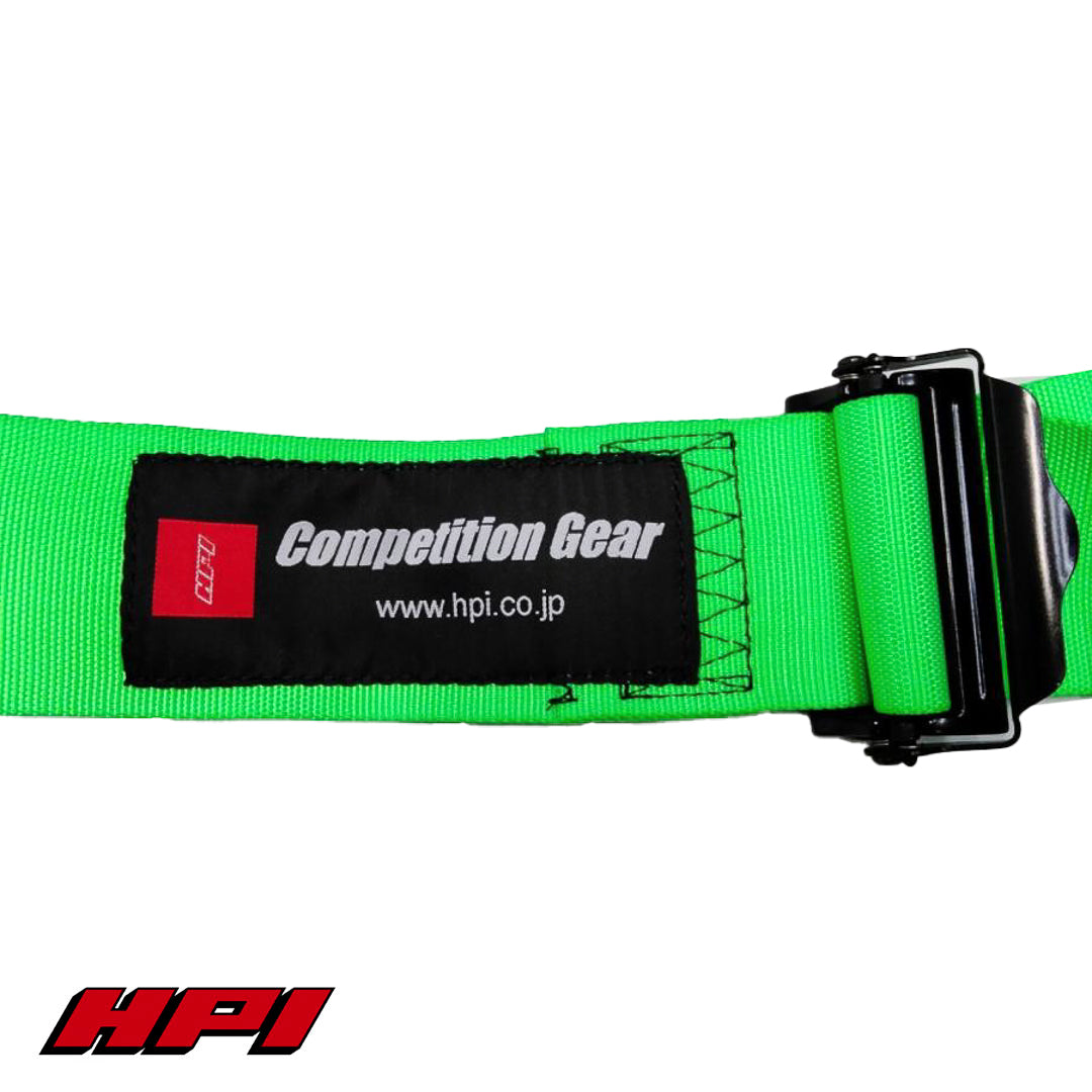 FIA 4 Point Racing Harness - Fluro Green