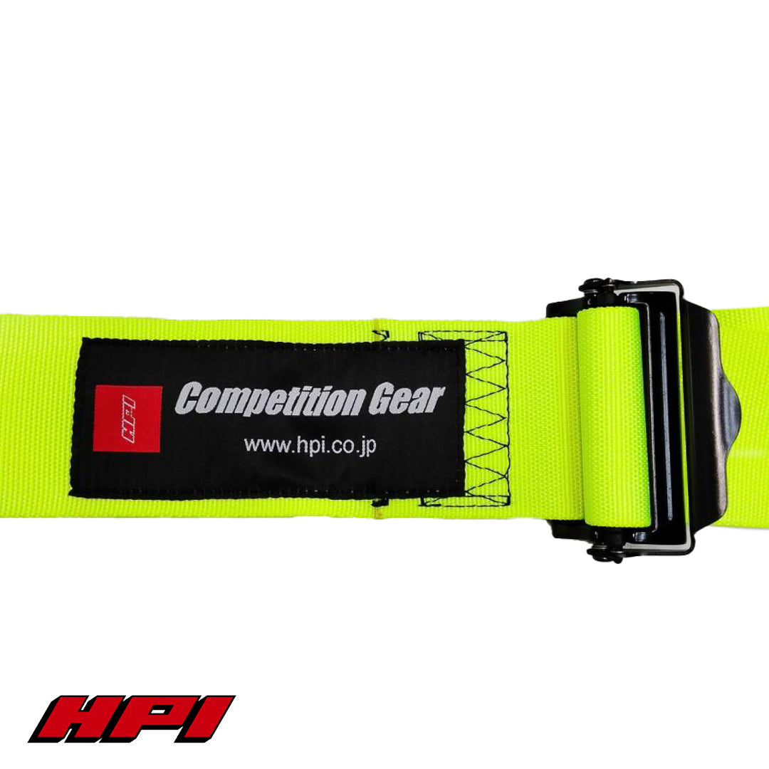 FIA 6 Point Racing Harness - Fluro Yellow (HANS Compatible)