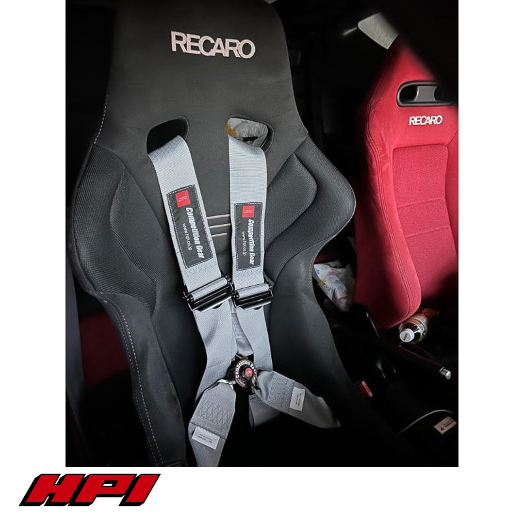 FIA 4 Point Racing Harness - Silver