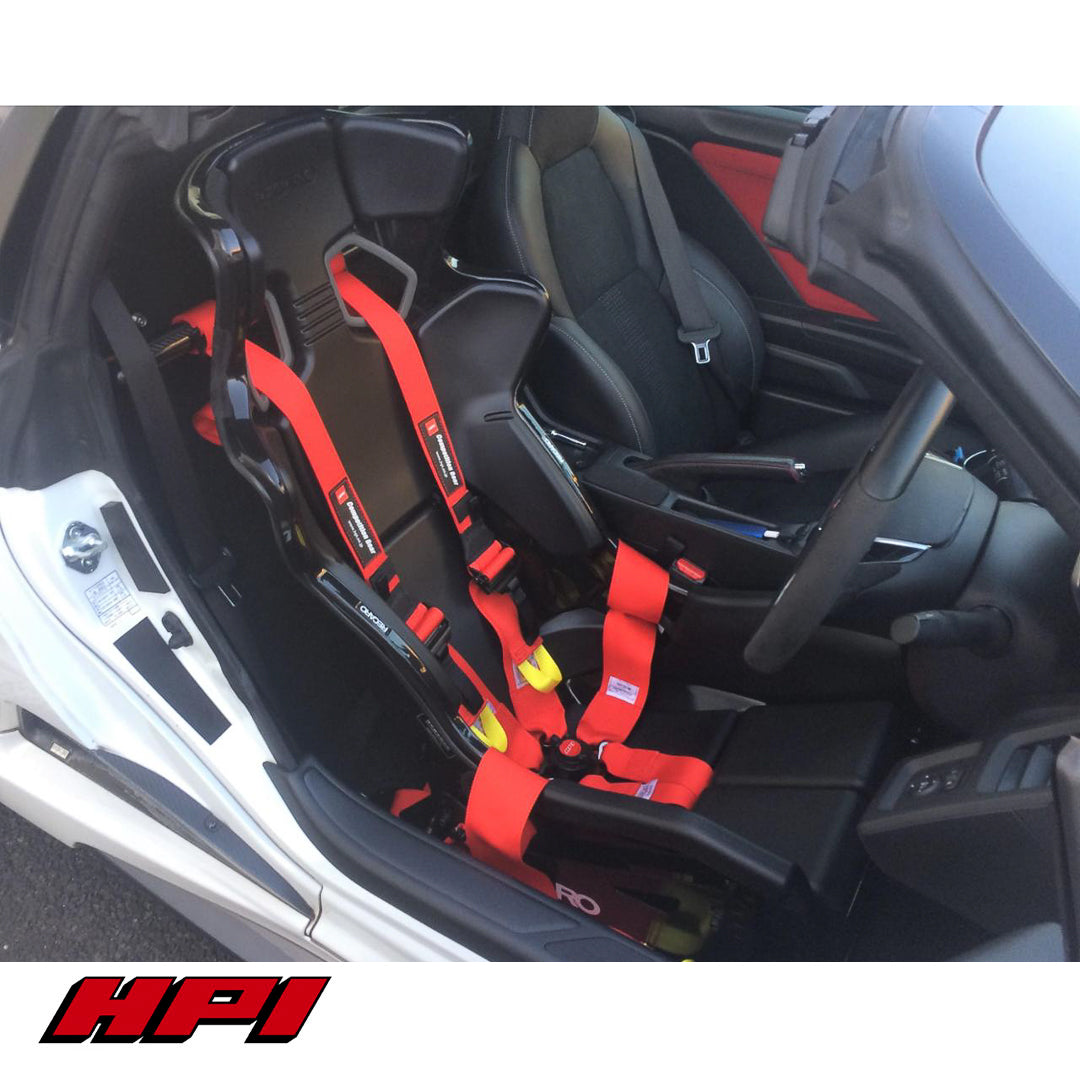 FIA 6 Point Racing Harness - Red (HANS Compatible)
