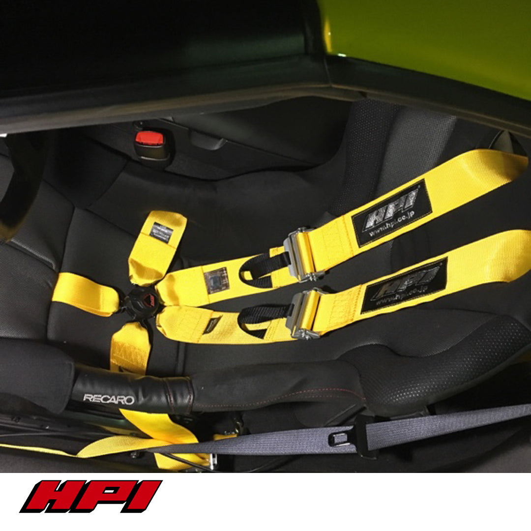 FIA 6 Point Racing Harness - Yellow