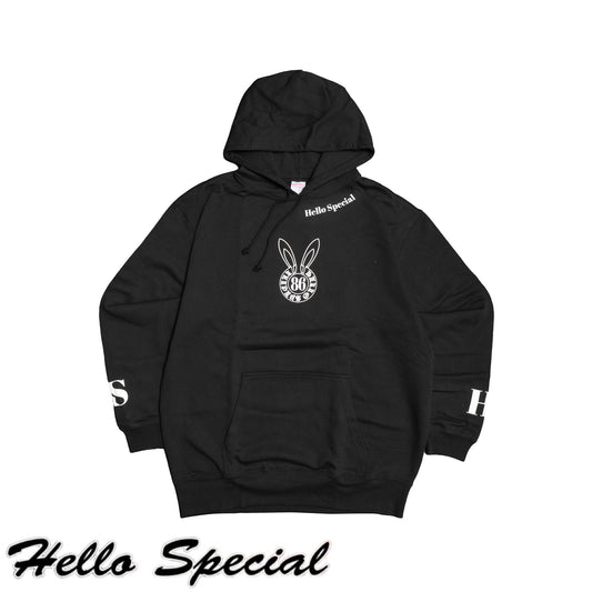 Bunny Hoodie No.2 - Black/White