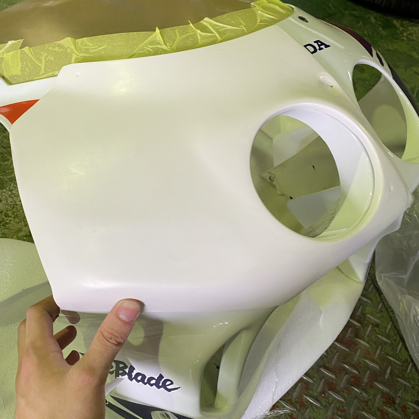 FRP Endurance Style Front "Zekken" Number Plate / Headlight Block-off