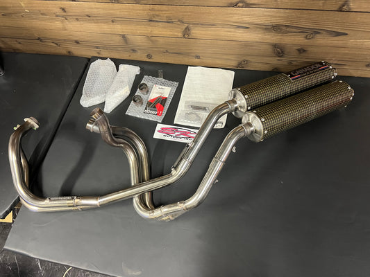 GANADOR/JHA Twin-stack Full Exhaust System for NC30/NC35 VFR400 RVF400