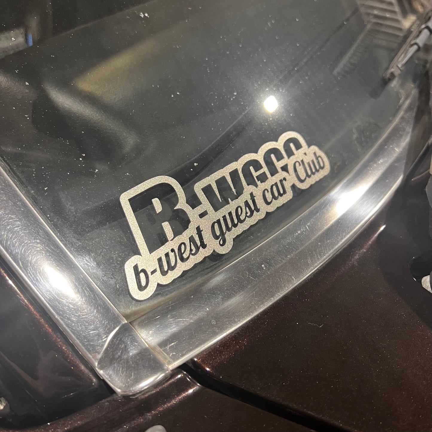 "B-WGCC" B-West Guest Car Club Sticker