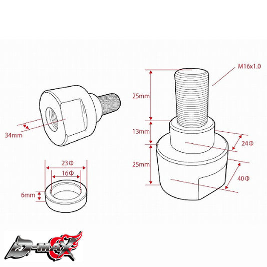 D1SPEC "Angle Up" Steering Rack Adapter - Silvia/Skyline/Laurel/Cefiro