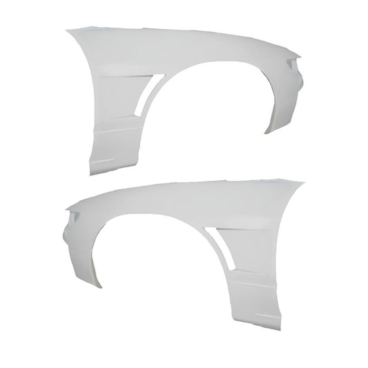S13 SILVIA +20mm Front Fenders (FRP) - Single Duct