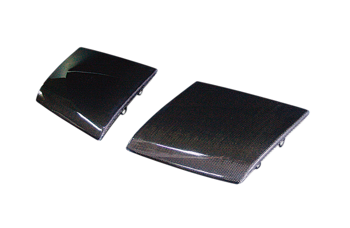 180SX Headlight Covers - Carbon Fiber