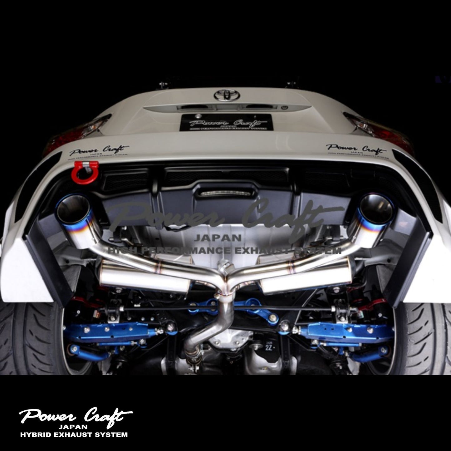 GT86/BRZ(前期/後期)ハイブリッドエキゾーストシステム コントロールバルブ付(チタンカッター)