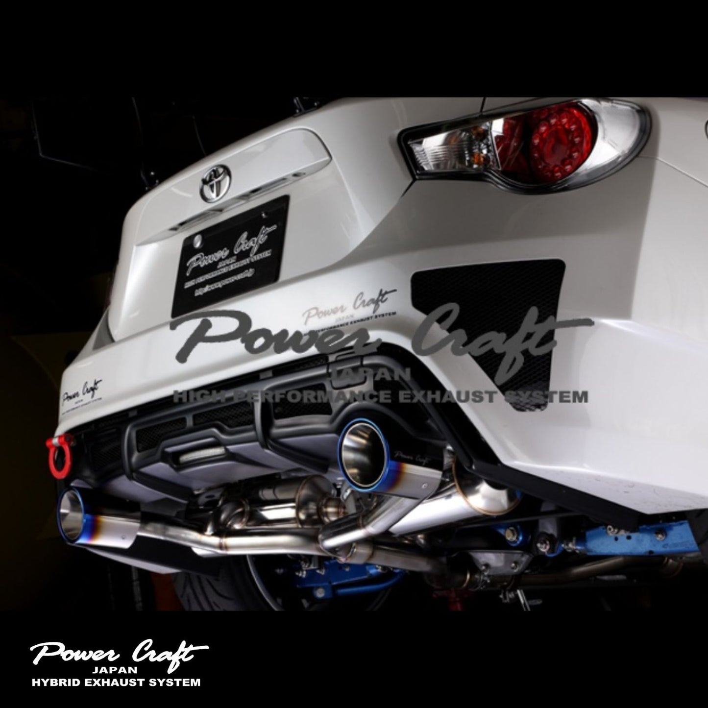 GT86/BRZ(前期/後期)ハイブリッドエキゾーストシステム コントロールバルブ付(チタンカッター)