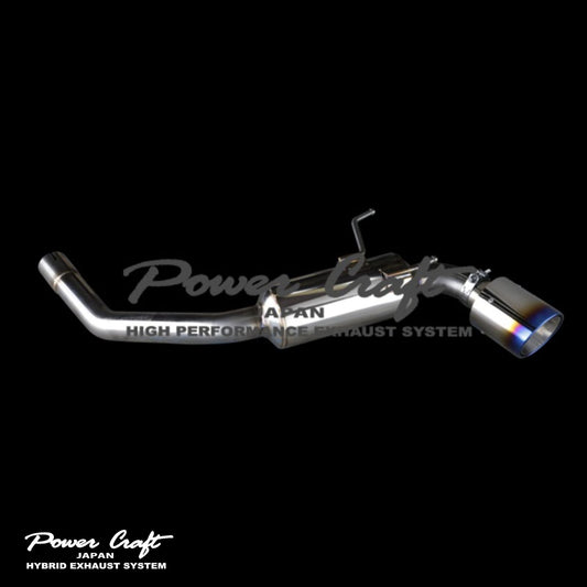 GT86/BRZ (All Models) Single Exit Rear Muffler Stainless / Titanium