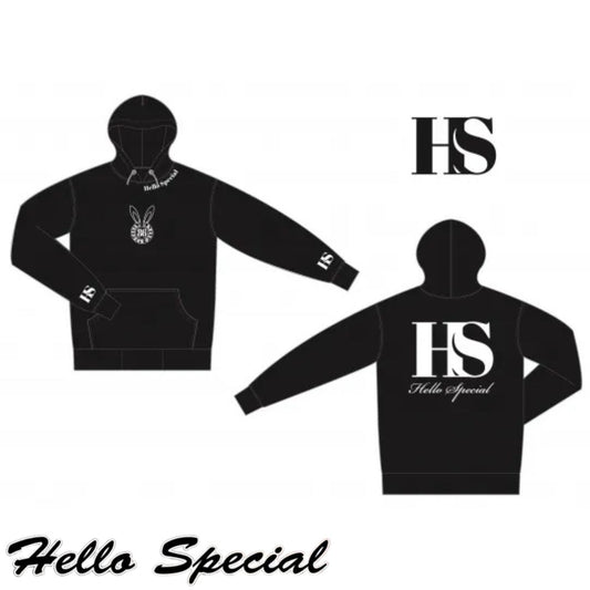 Bunny Hoodie No.2 - Black/White