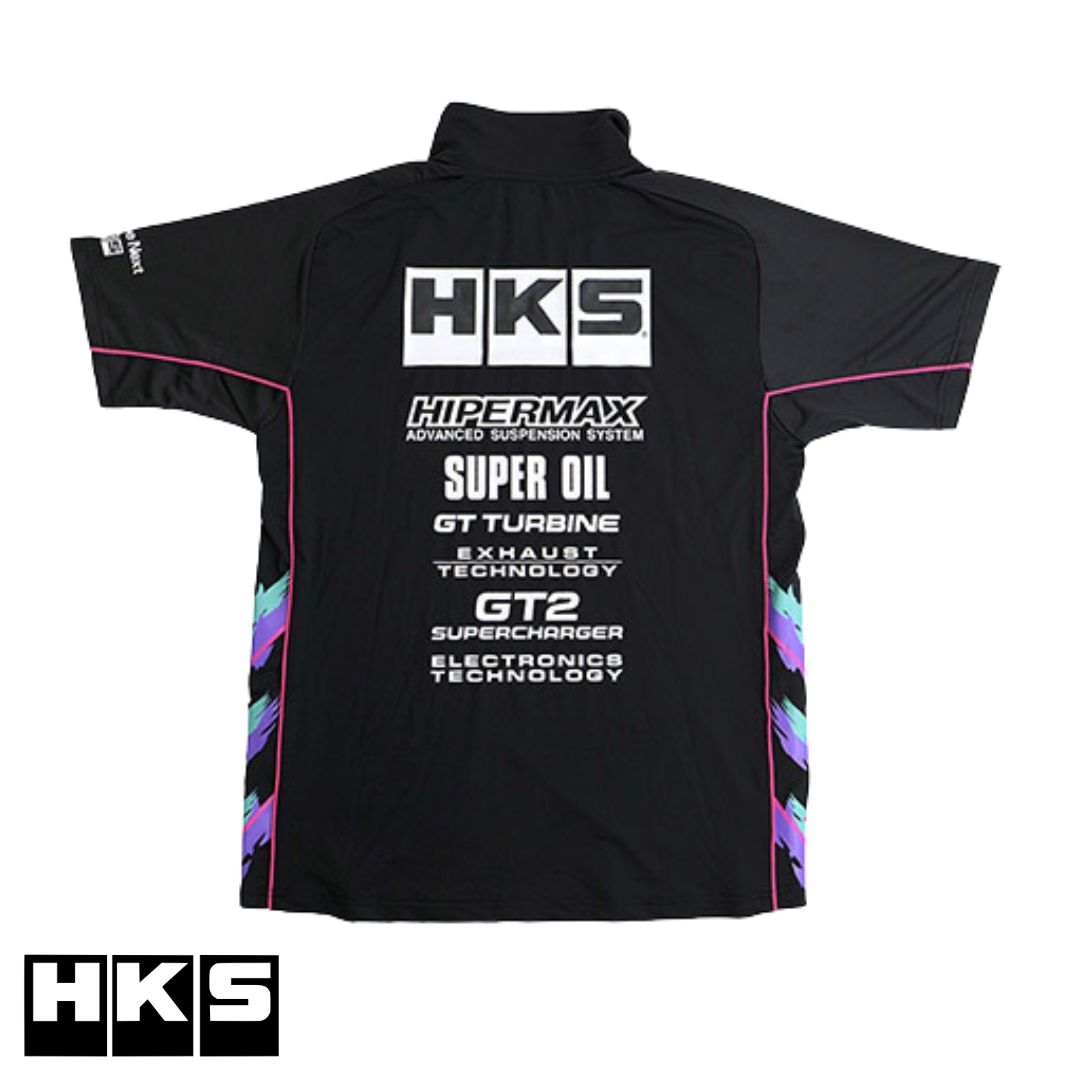 HKS チームハーフZIPポロシャツ 2025