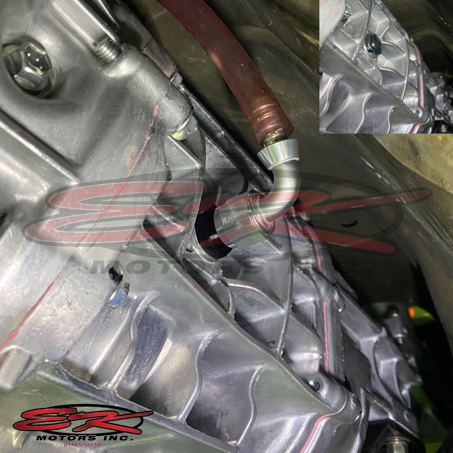 SR20 6-Speed Gearbox Catch Can AN Fittings