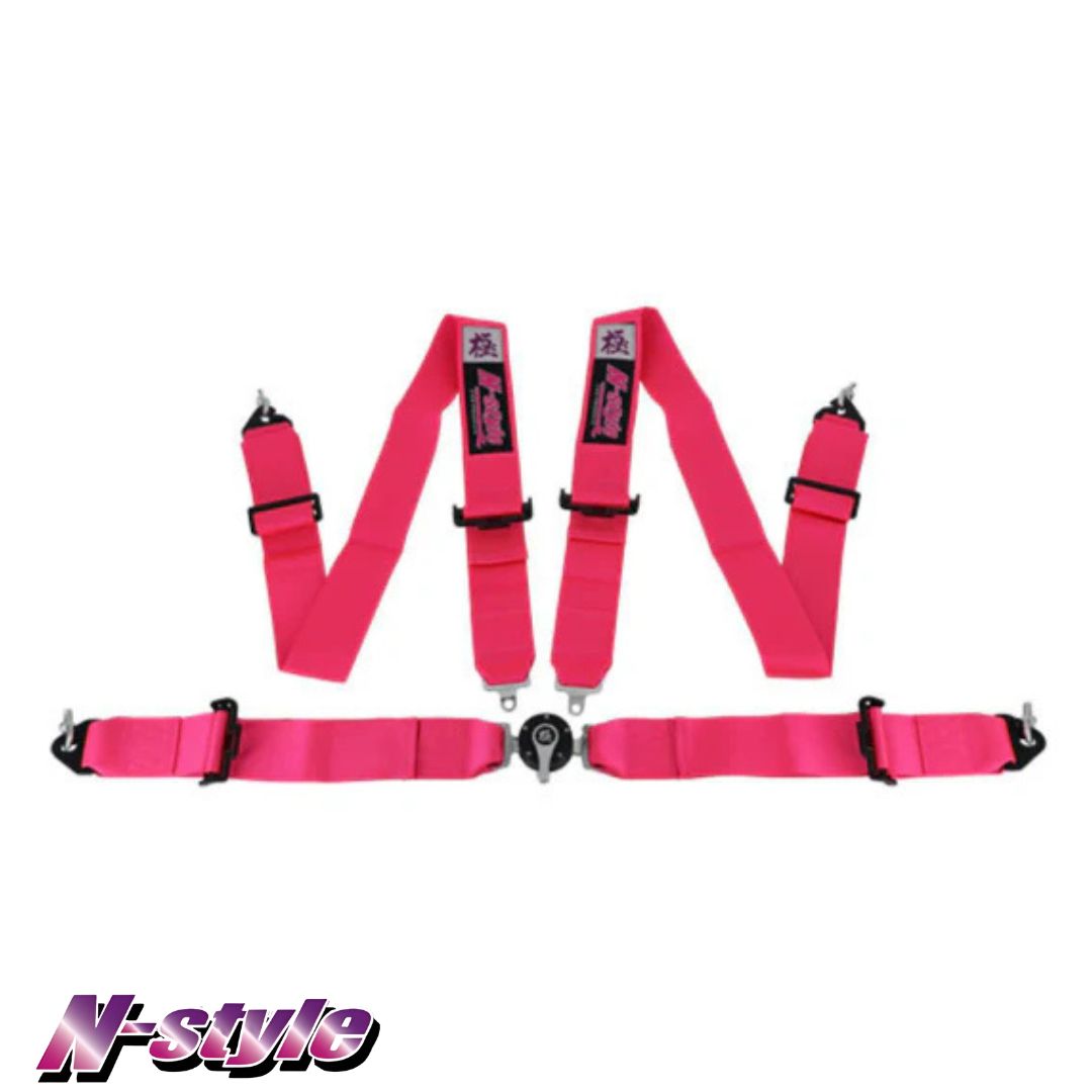 N-STYLE Point Seat Belt Racing Harness Pink – Motors