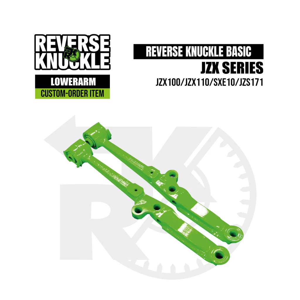 REVERSE Knuckle Extended Front Lower Control Arms [+50mm]- JZX100