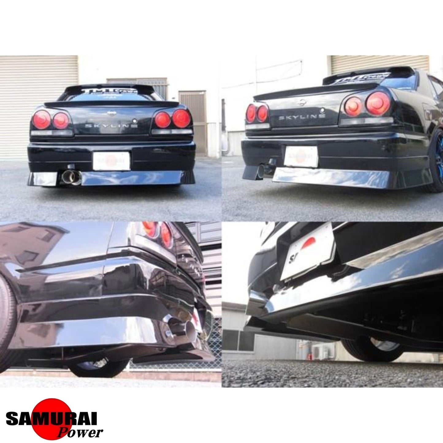 Extended Tip Cat-Back Racing Exhaust - Skyline ER34 Sedan (RB25DET)