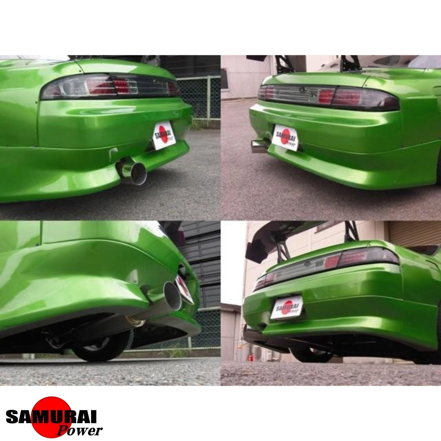 Extended Tip Cat-Back Racing Exhaust - Silvia S14