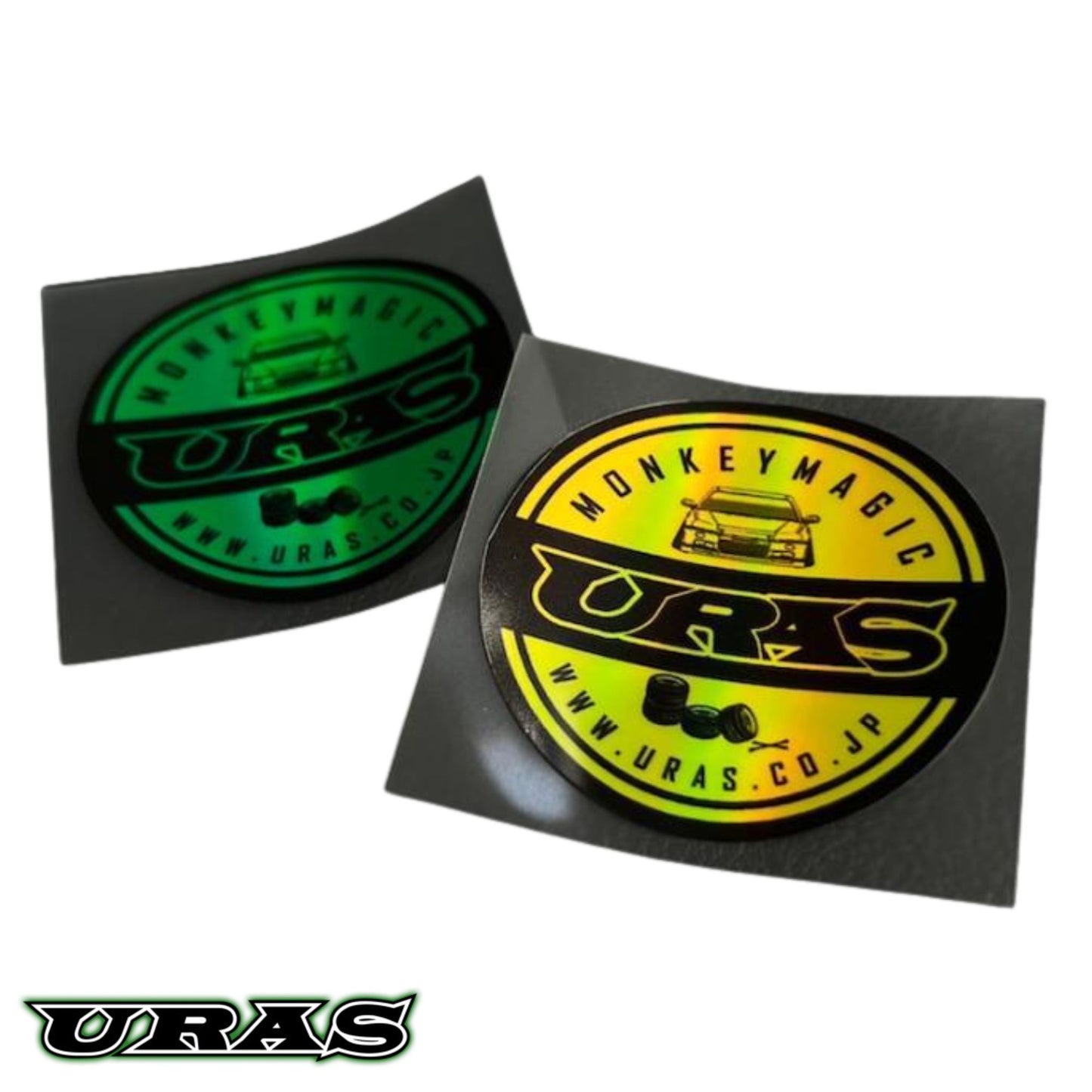 Aurora Round Sticker Set (Yellow/Green)