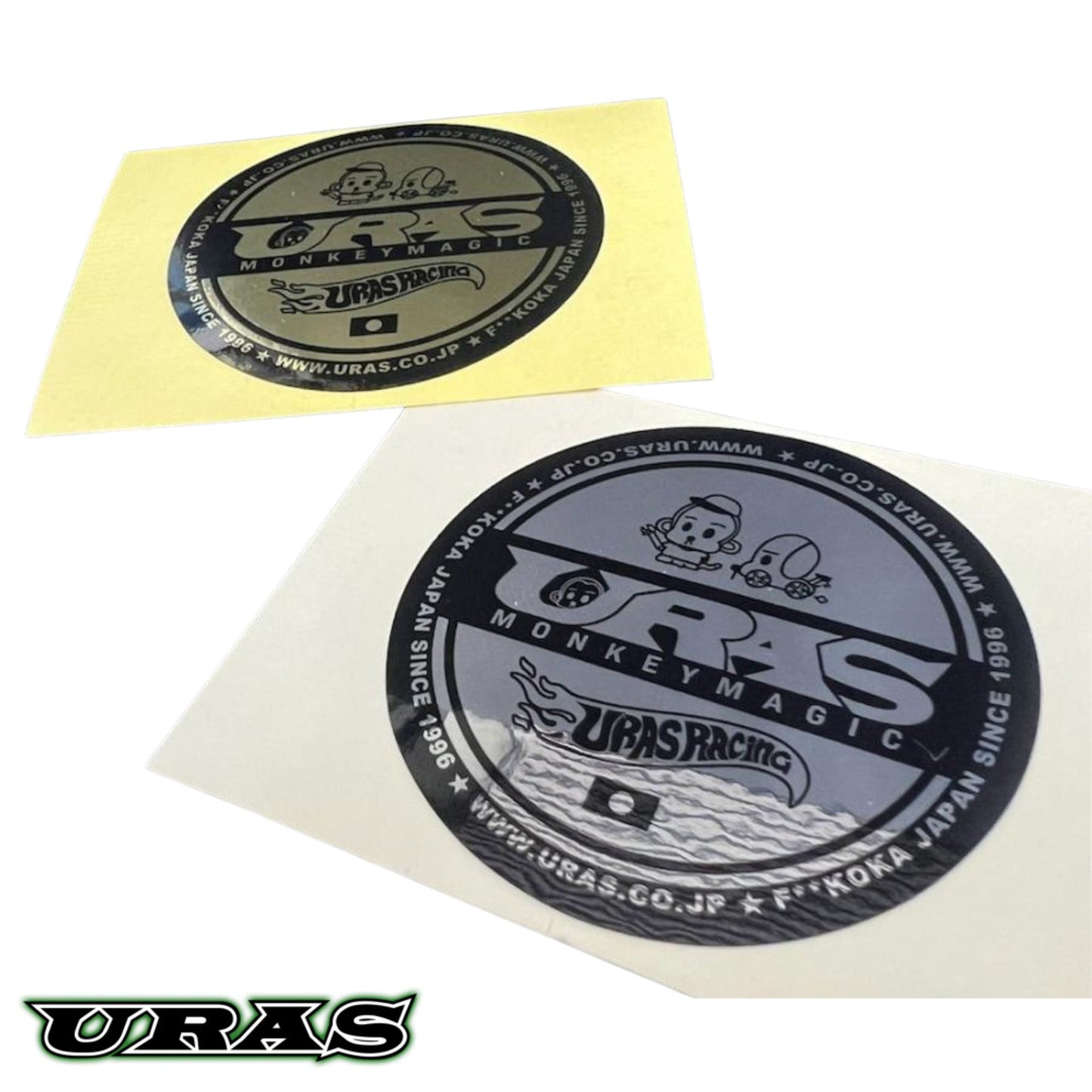 Cap Brim Style Sticker Set (Gold/Silver, 2pcs)