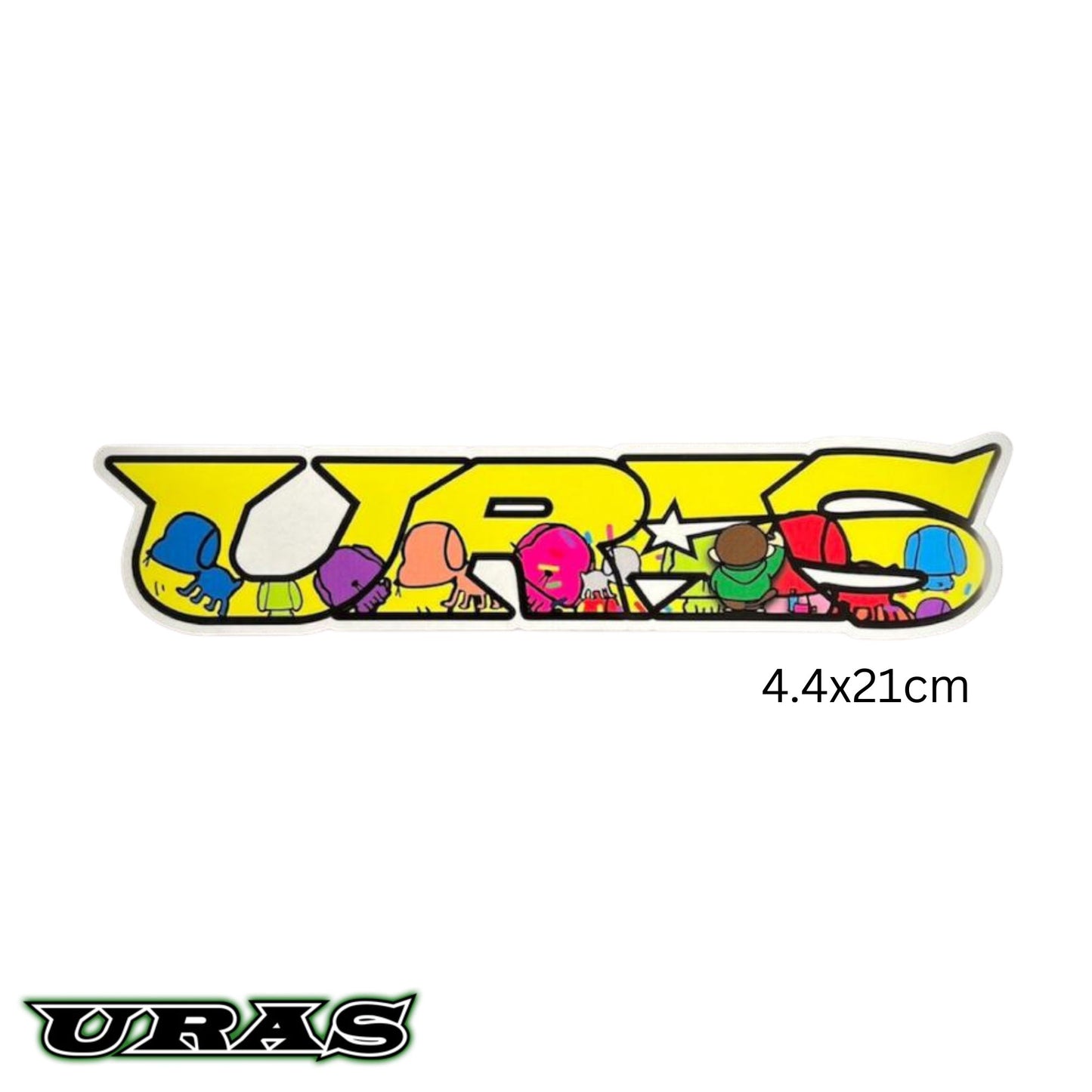 URAS Logo Monkey Art Sticker