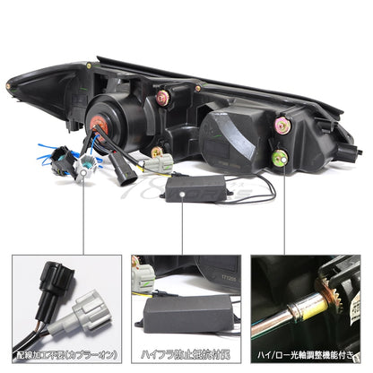 78ワークス S15 シルビア LEDヘッドライトユニット V2 (ブラック)