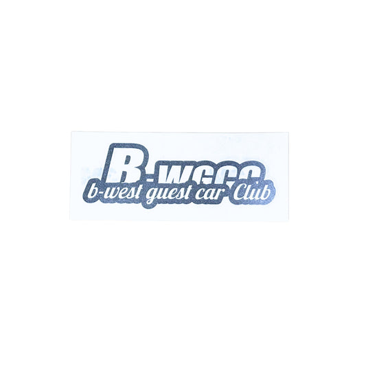 "B-WGCC" B-West Guest Car Club Sticker