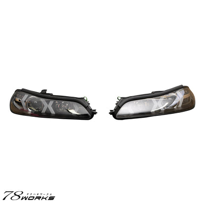 78WORKS S15 Silvia Fiber LED Head Light Unit V4 (Black)