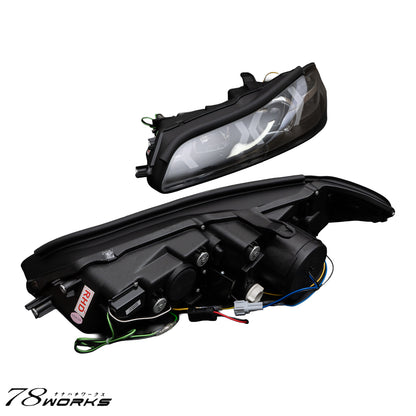 78WORKS S15 Silvia Fiber LED Head Light Unit V4 (Black)