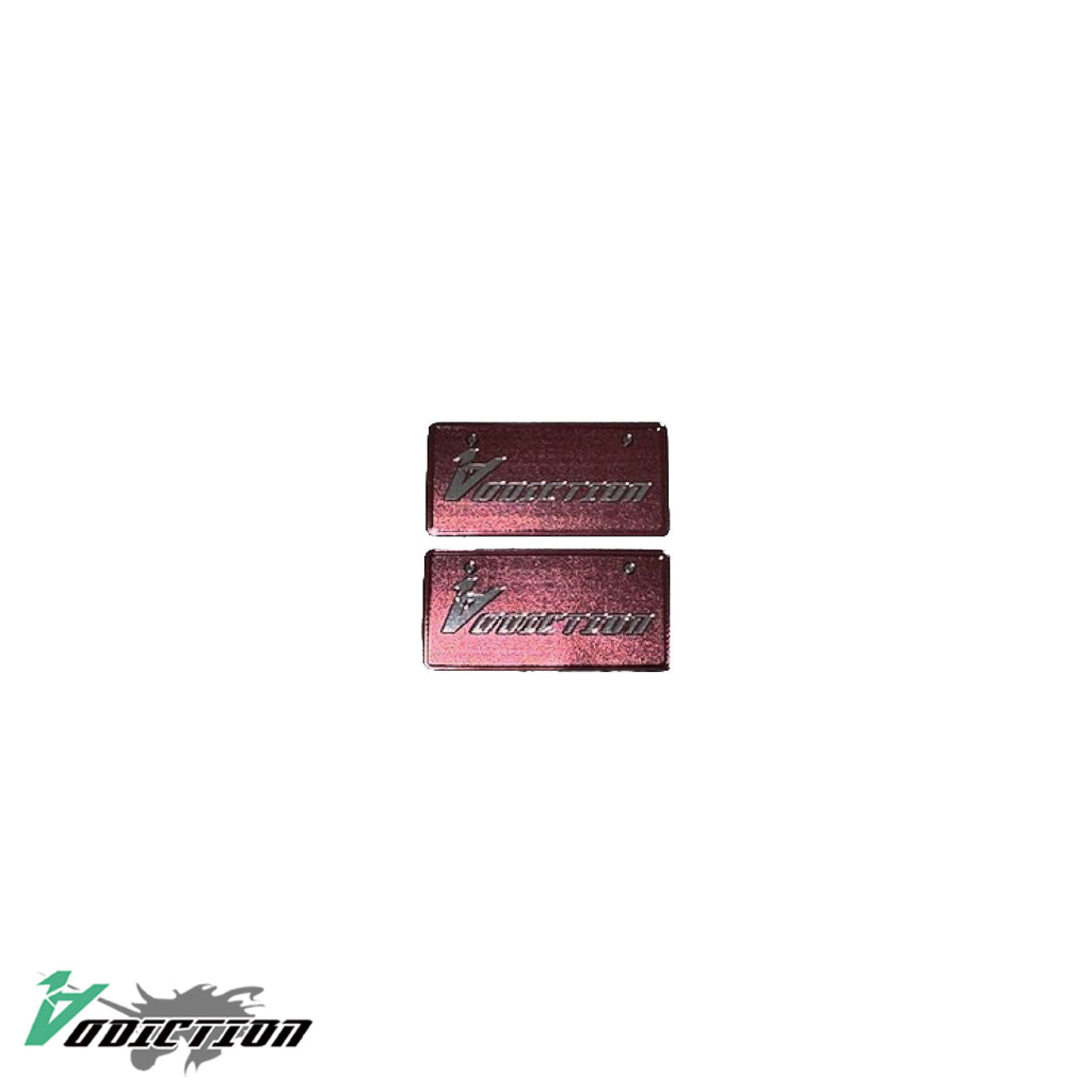 "ADDICTION" Number Plate - Red