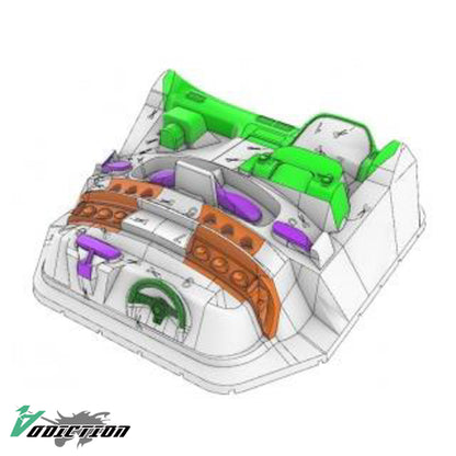 [Real Detail] Silvia S13 / 180SX - Interior Parts with Decals