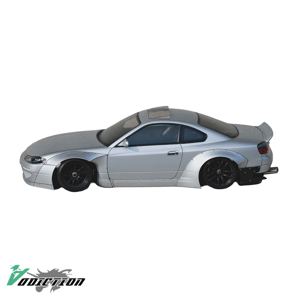 [ハイクオリティ] 日産 シルビア S15 ロケットバニー 1/10 RCボディ
