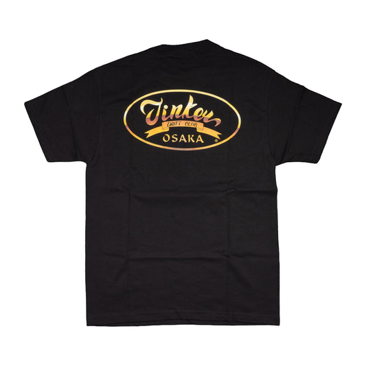 TINKER ドリフトクラブ 大阪 チーム Tシャツ - ゴールド