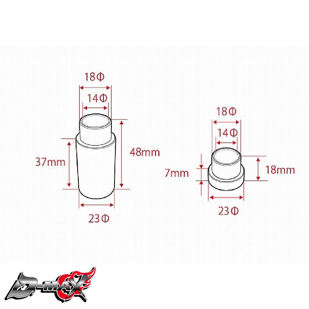 D1SPEC Tension Rod Offset Collar Set (Pillow Ball) - Silvia / Skyline / Laurel / Cefiro ect.