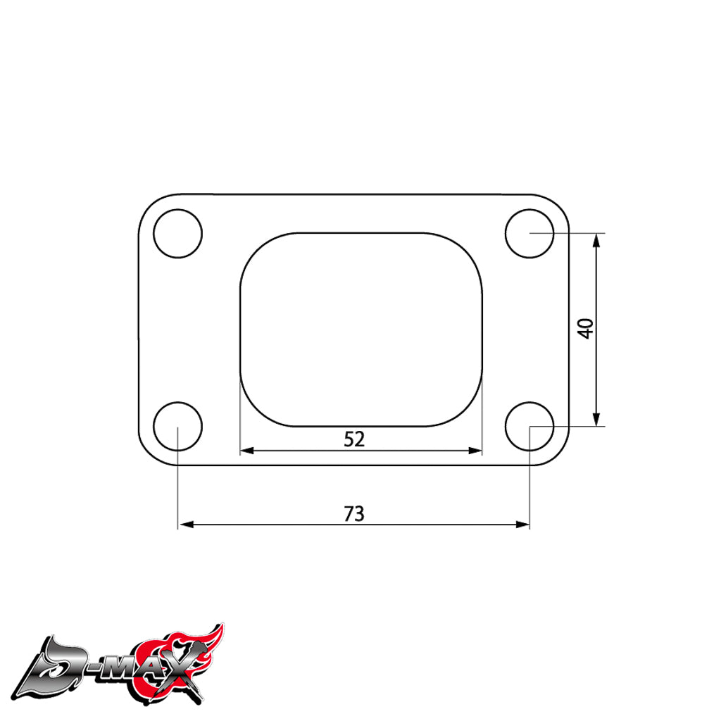 T25 "T2" Turbo Flange Metal Gasket