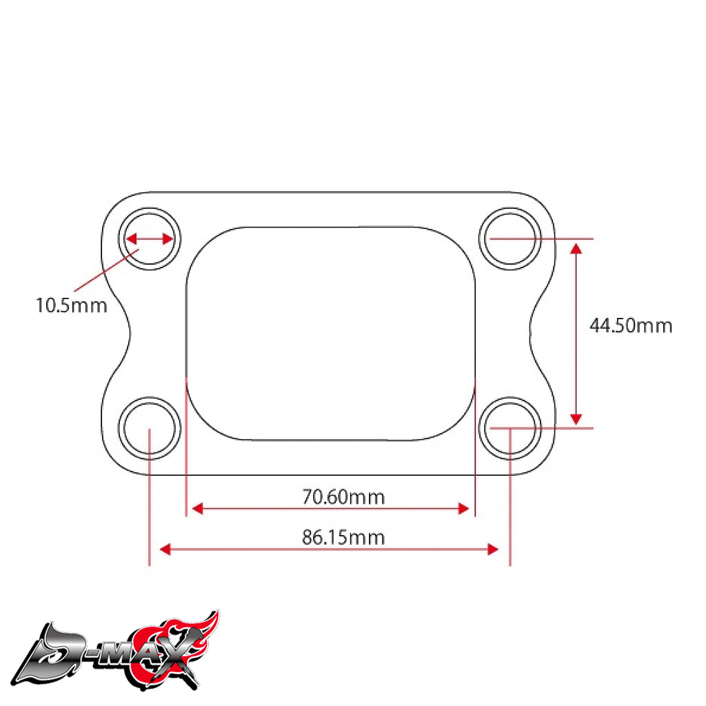 T3 Turbo Flange Metal Gasket
