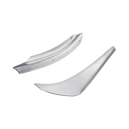 [Silver Carbon] Front Bumper Canard [EX] - Universal