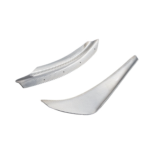 [Silver Carbon] Front Bumper Canard [EX] - Universal