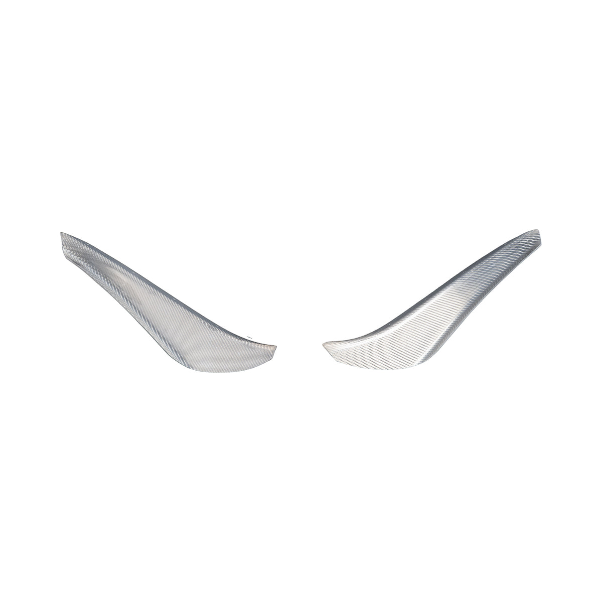 [Silver Carbon] Front Bumper Canard [EX] - Universal