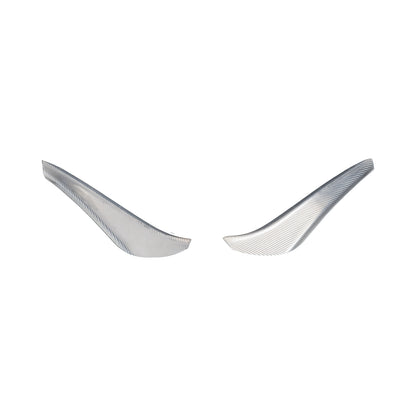 [Silver Carbon] Front Bumper Canard [EX] - Universal