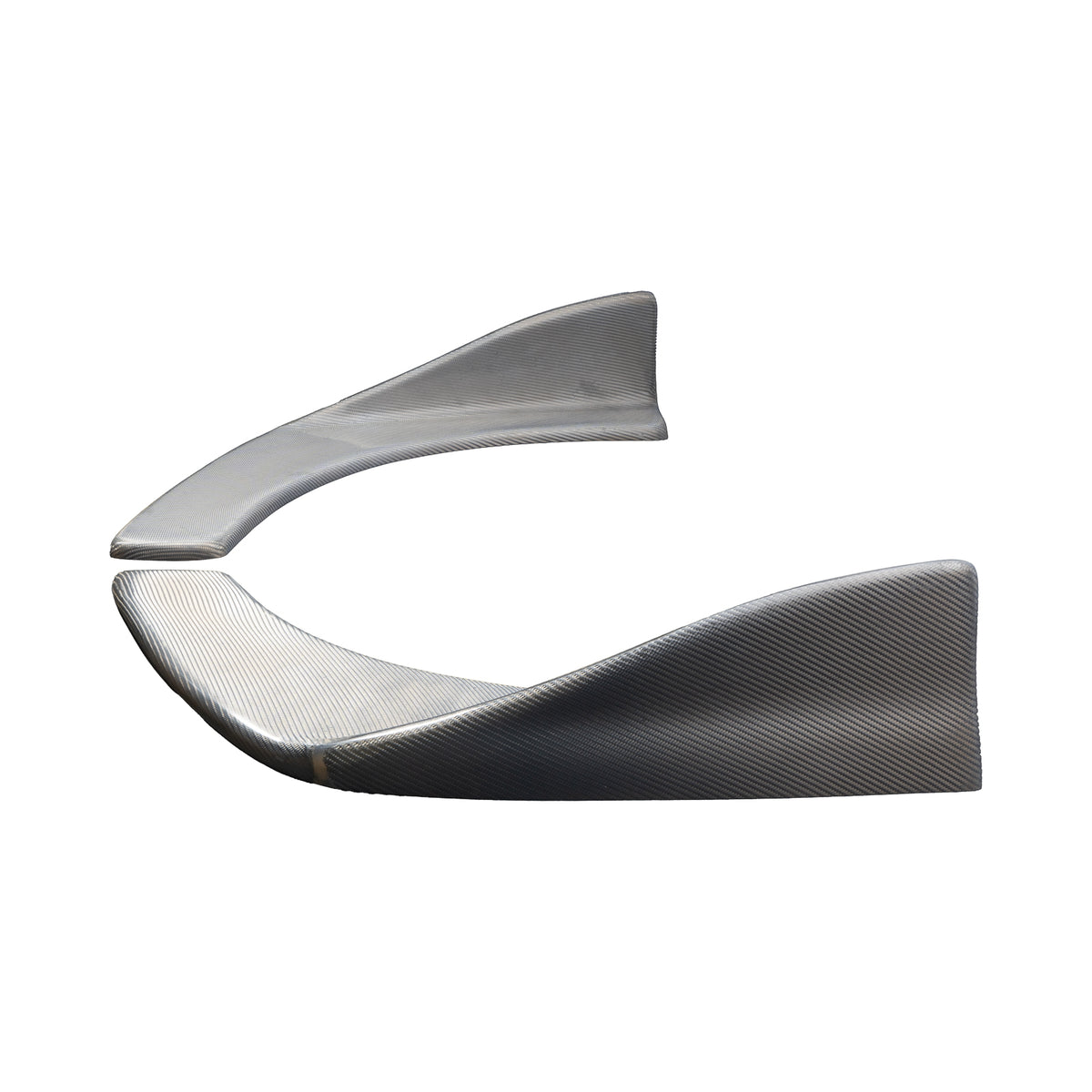 [Silver Carbon] Front Under Canard [L Size] - Universal