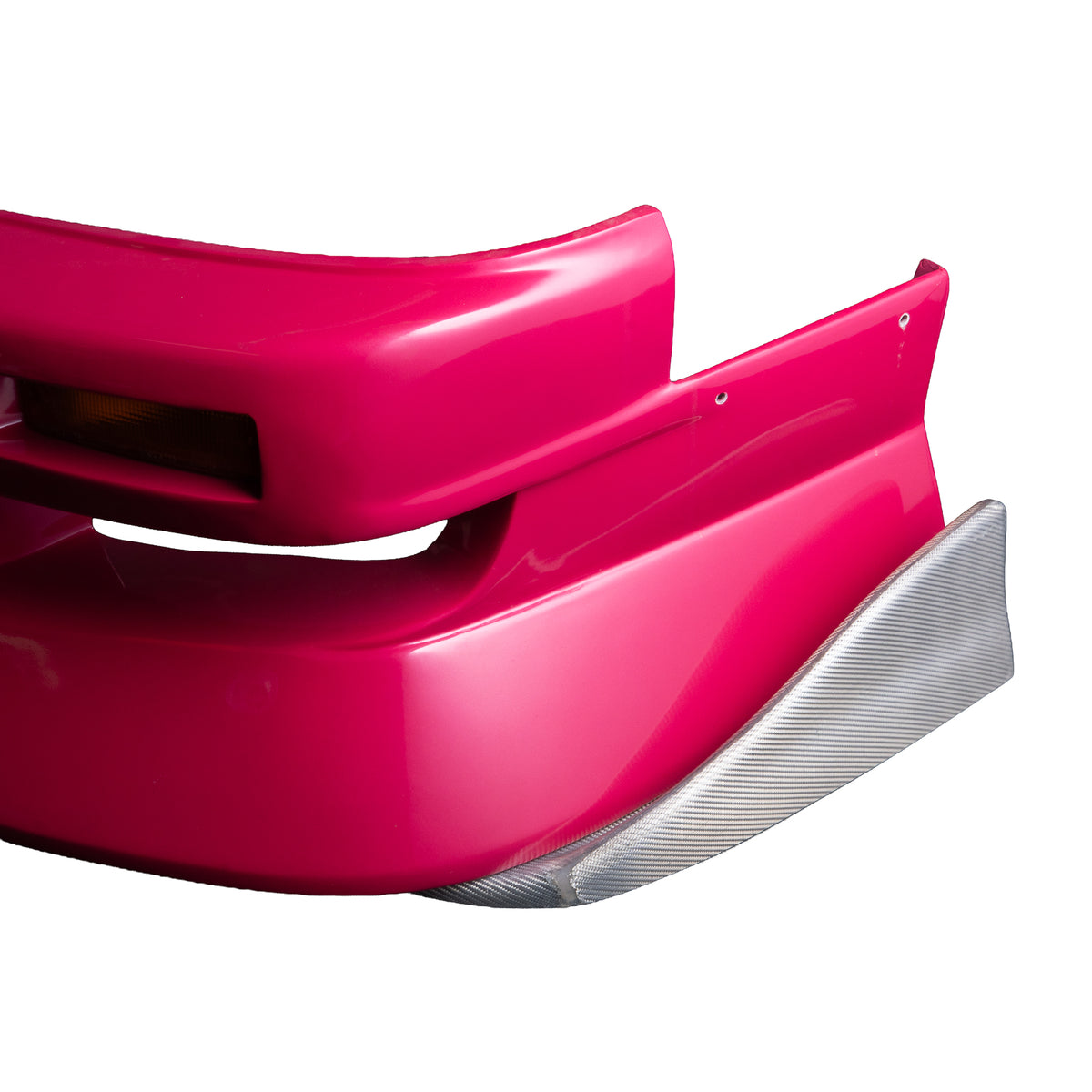 [Silver Carbon] Front Under Canard [L Size] - Universal